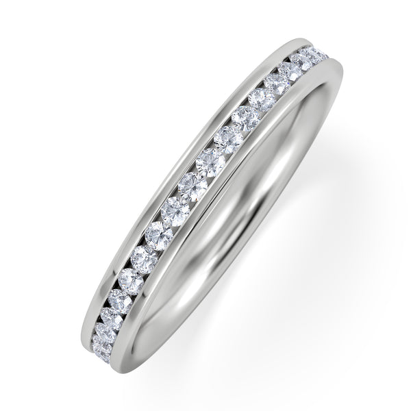 Diamond Eternity Ring Rae Channel Set 0.50ct H/Si in Platinum